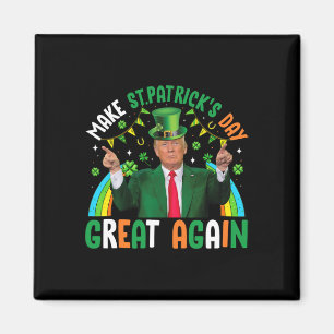 Aimant Drôle Trump Trèfle Faire St Patrick's Day Grand A
