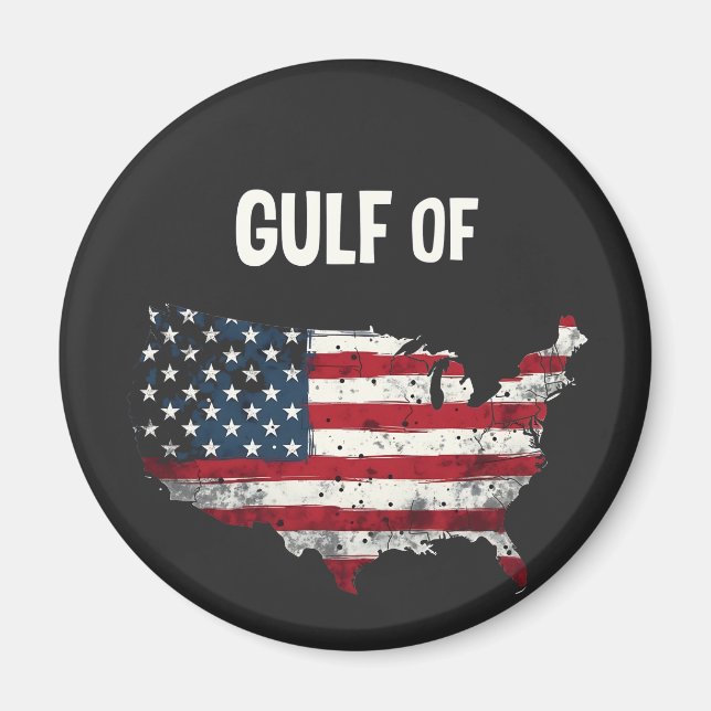 Aimant Drôle Trump USA Carte Drapeau (Devant)
