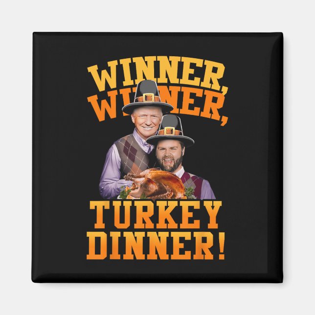 Aimant Drôle Trump Vance Winner Dîner Turquie (Devant)