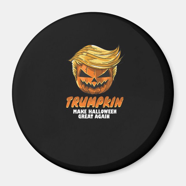 Aimant Drôle Trumpkin rendre Halloween grande encore Easy (Devant)