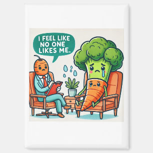 Aimant Drôle Vegetable Therapy Cartoon