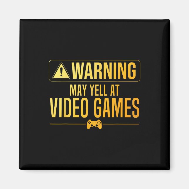 Aimant Drôle Vidéo Jeu Art Pour Hommes Femmes Jeu Pc Nerd (Devant)