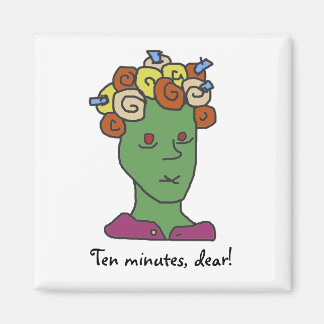 Aimant Drôle WEIRDOS Sleepy Cartoon (Devant)