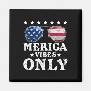 Aimant Drôles de vibes Merica Drapeau américain Sungles 4
