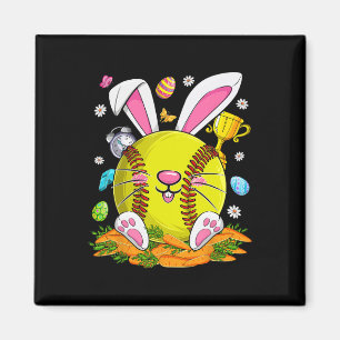 Aimant Drôles D'oeufs Doux Et Visage De Lapin Joyeuse Fêt