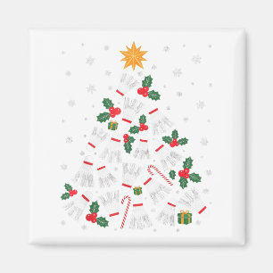 Aimant Drôles Lumières de Sapin de Noël de Badminton Sant