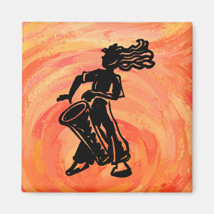 Aimant Drum Orange New York Boogie Nights