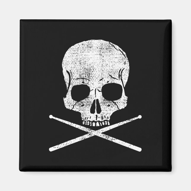 Aimant Drummer Métal Tambour Vintage Set Tambons Gi (Devant)