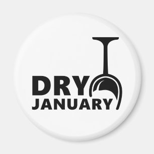 Aimant Dry january, pas d'alcool pendant un mois