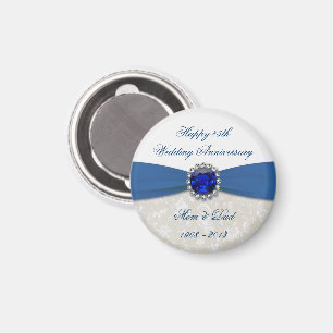 Aimant du 45e anniversaire du Mariage Damask