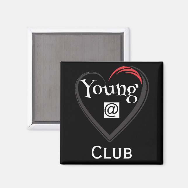 Aimant du club Young at Heart (Recto/Verso)