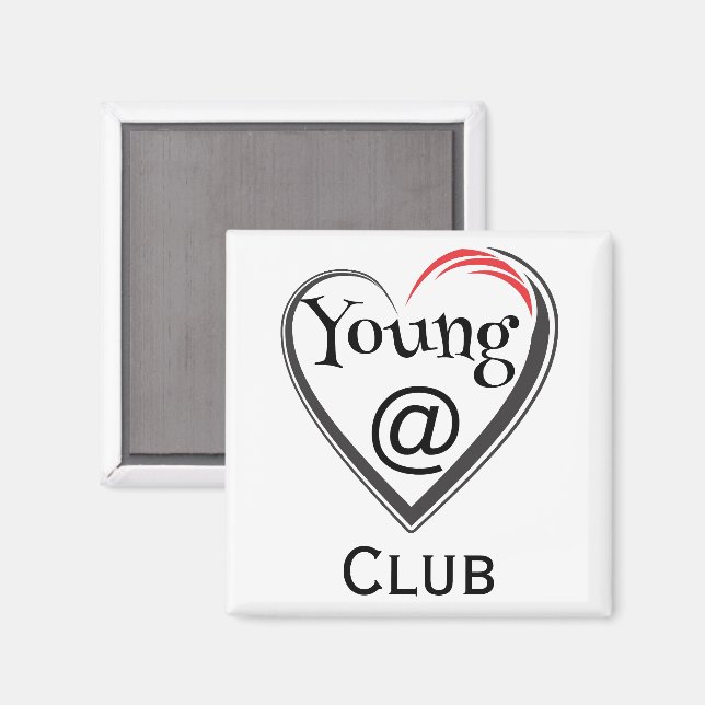 Aimant du club Young at Heart (Recto/Verso)