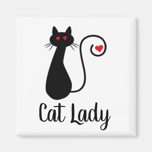 Aimant du coeur de chat (Devant)