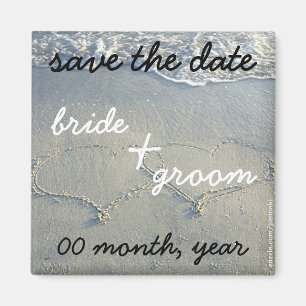 aimant du coeur de plage