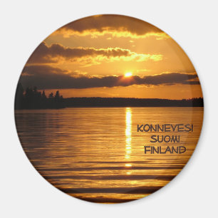 Aimant du coucher de soleil de Konnevesi