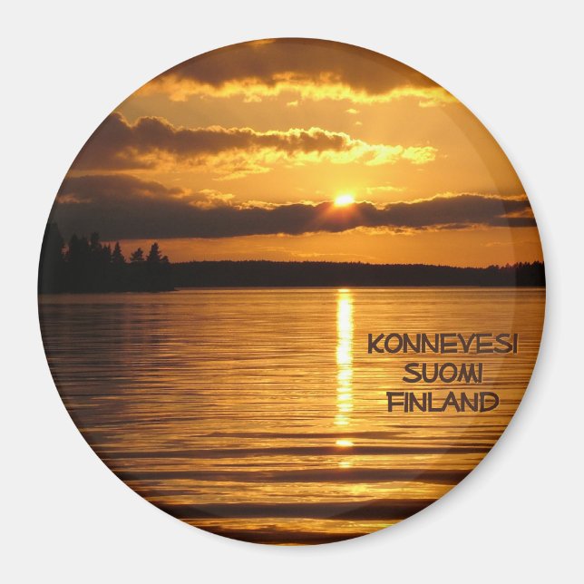 Aimant du coucher de soleil de Konnevesi (Devant)