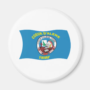 Aimant du drapeau de Coeur d'Alene