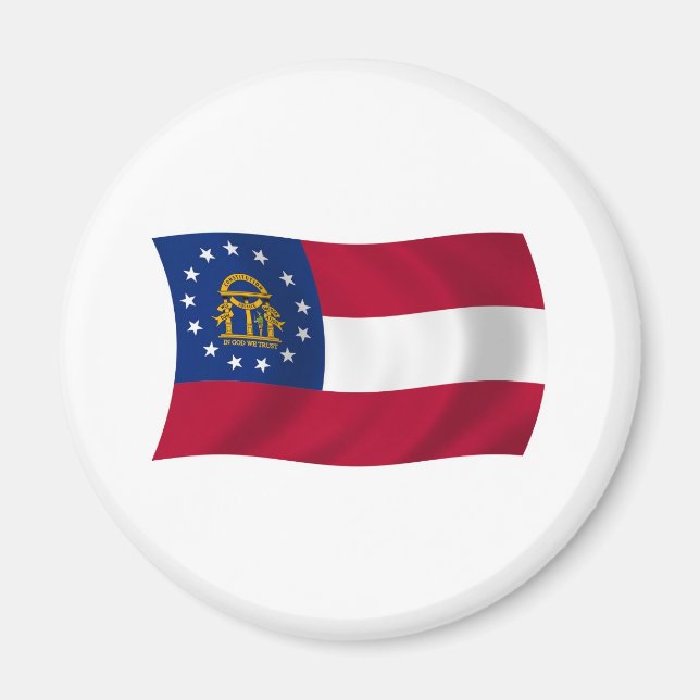 Aimant du drapeau de Géorgie (Devant)