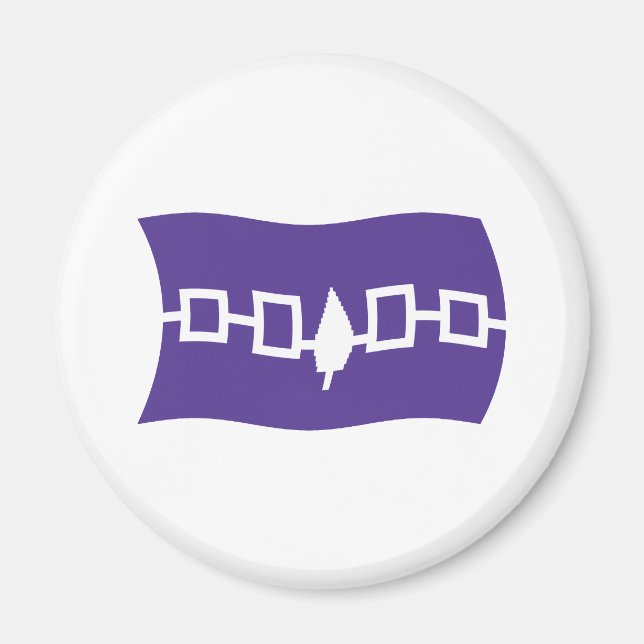 Aimant du drapeau de la Confédération iroquoise (Devant)