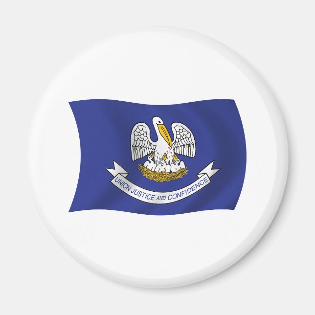 Aimant du drapeau de la Louisiane (Devant)