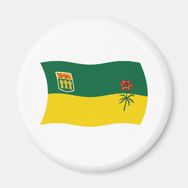 Aimant du drapeau de la Saskatchewan (Devant)