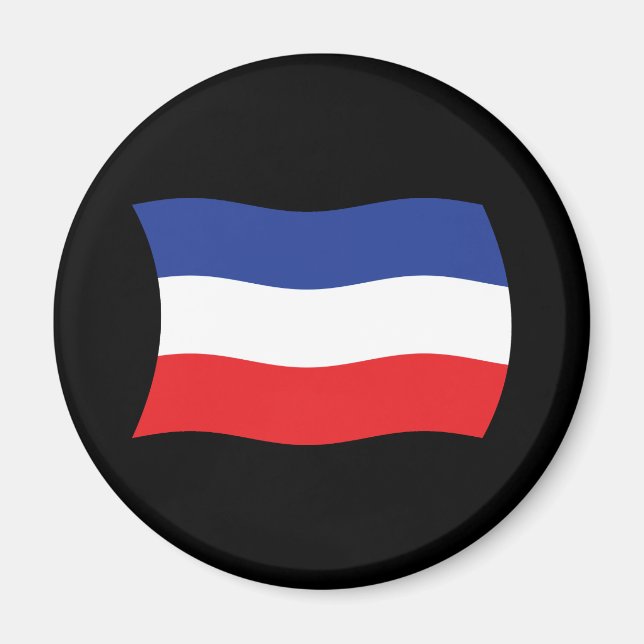 Aimant du drapeau de la Yougoslavie (Devant)