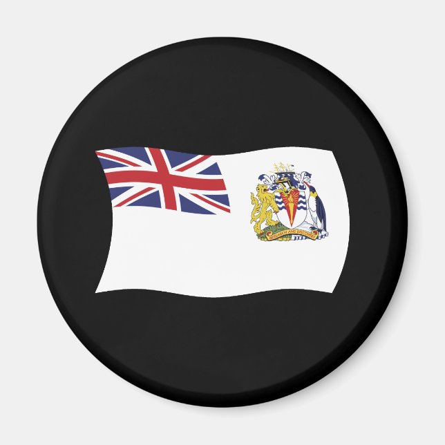 Aimant du drapeau de l'Antarctique britannique (Devant)