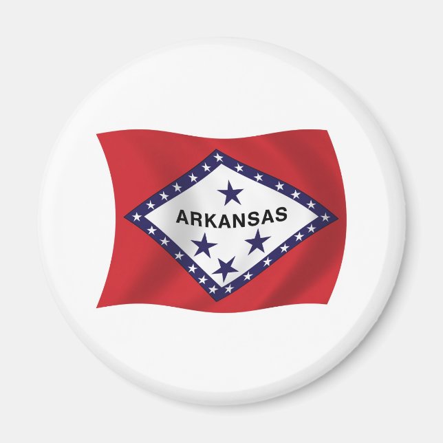 Aimant du drapeau de l'Arkansas (Devant)