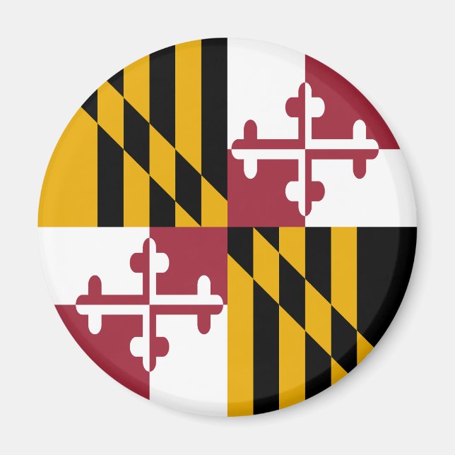 Aimant du drapeau de l'État du Maryland (Devant)