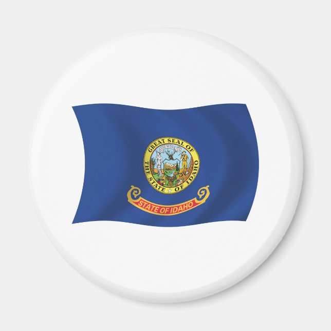 Aimant du drapeau de l'Idaho (Devant)
