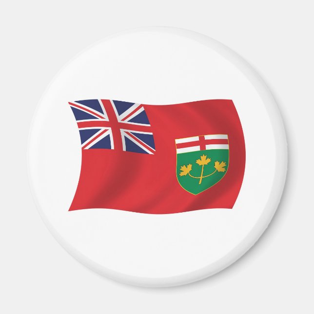 Aimant du drapeau de l'Ontario (Devant)