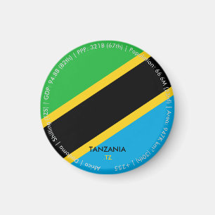 Aimant du drapeau de Tanzanie