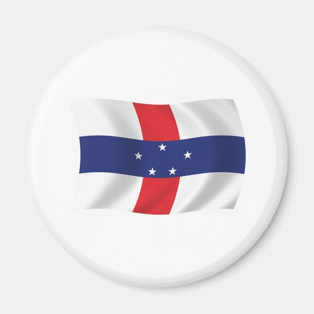 Aimant du drapeau des Antilles néerlandaises (Devant)