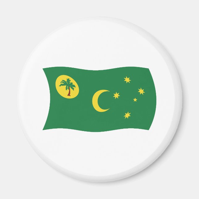 Aimant du drapeau des îles Cocos (Devant)