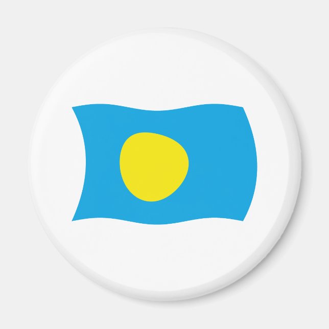 Aimant du drapeau des Palaos (Devant)