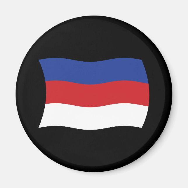 Aimant du drapeau des Sorabes (Devant)