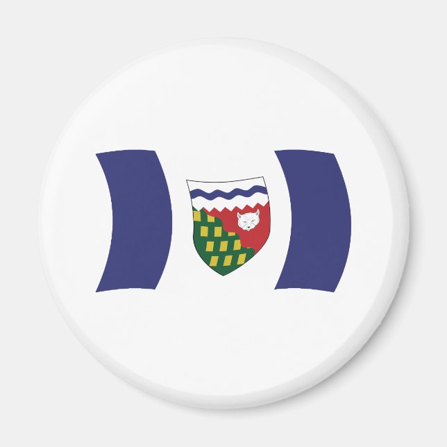 Aimant du drapeau des Territoires du Nord-Ouest (Devant)