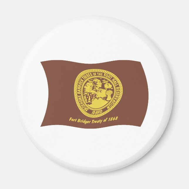 Aimant du drapeau des tribus Shoshone Bannock (Devant)
