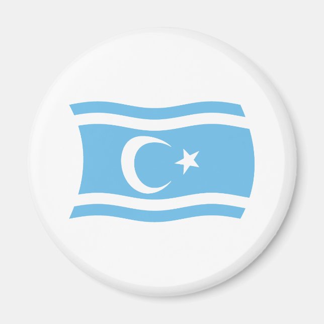 Aimant du drapeau des Turkmènes irakiens (Devant)