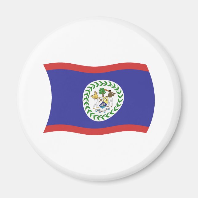 Aimant du drapeau du Belize (Devant)