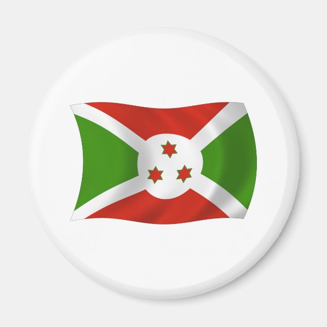 Aimant du drapeau du Burundi (Devant)