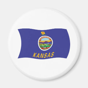 Aimant du drapeau du Kansas