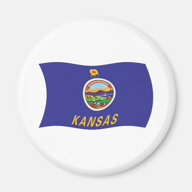Aimant du drapeau du Kansas (Devant)