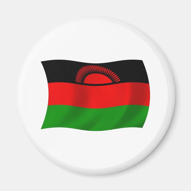 Aimant du drapeau du Malawi (Devant)