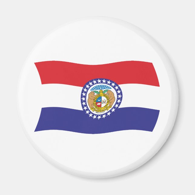 Aimant du drapeau du Missouri (Devant)