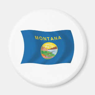 Aimant du drapeau du Montana