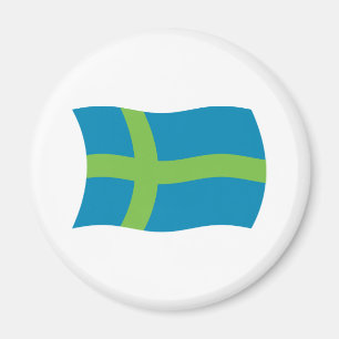 Aimant du drapeau du peuple vote