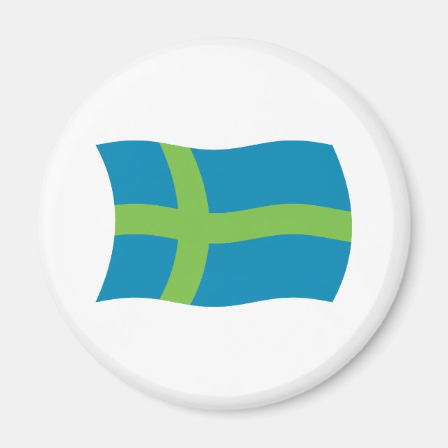 Aimant du drapeau du peuple vote (Devant)