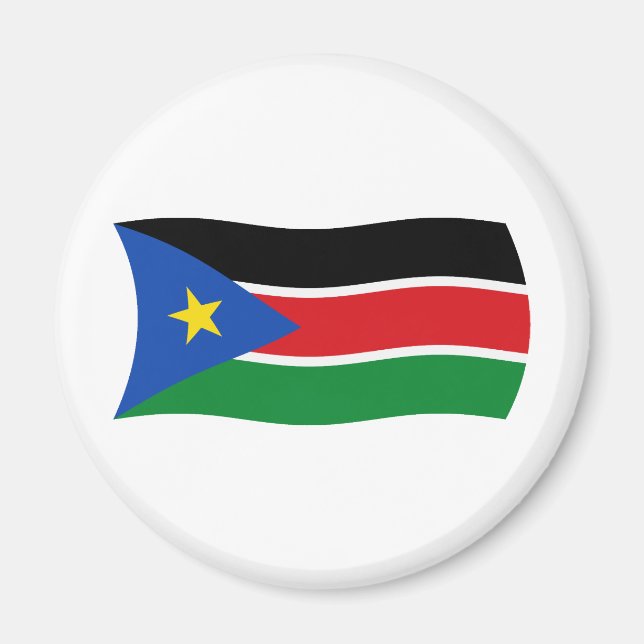 Aimant du drapeau du Soudan du Sud (Devant)