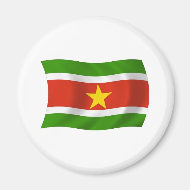 Aimant du drapeau du Suriname (Devant)